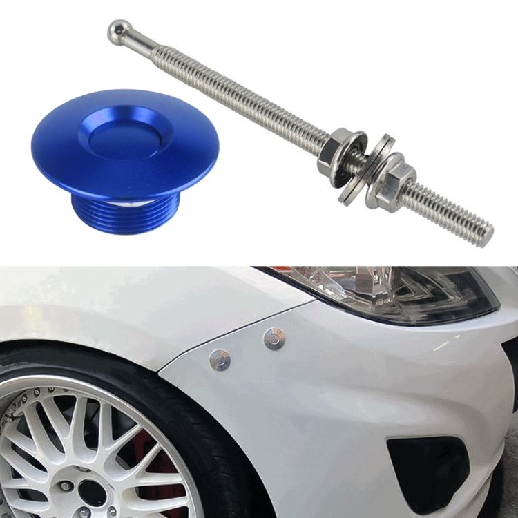 Kit clip blocco perni cofano auto 100mm in alluminio