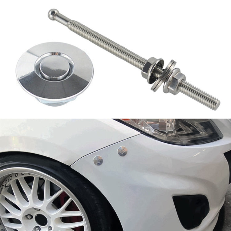Kit clip blocco perni cofano auto 100mm in alluminio