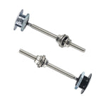 Kit clip blocco perni cofano auto 100mm in alluminio
