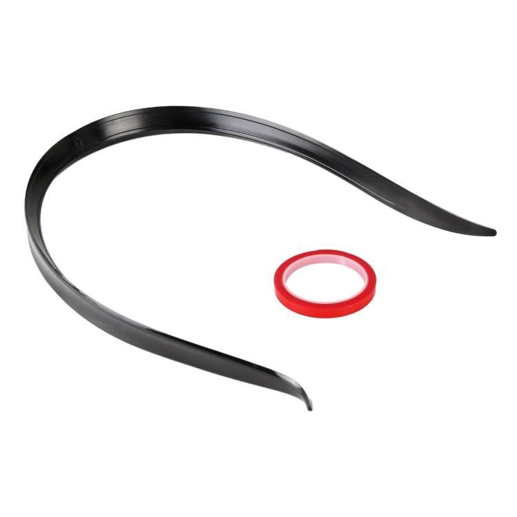 Labbro spoiler laterale posteriore auto in plastica nera