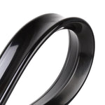Labbro spoiler laterale posteriore auto in plastica nera