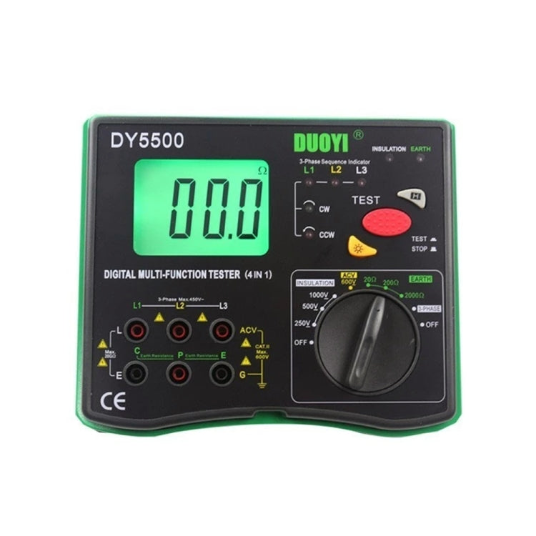 Multimetro digitale DUOYI DY5500 4 in 1 per test elettrici