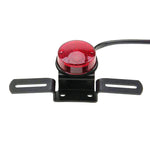 Luce freno rotonda retrò per moto 12V 35W con portatarga