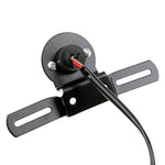 Luce freno rotonda retrò per moto 12V 35W con portatarga