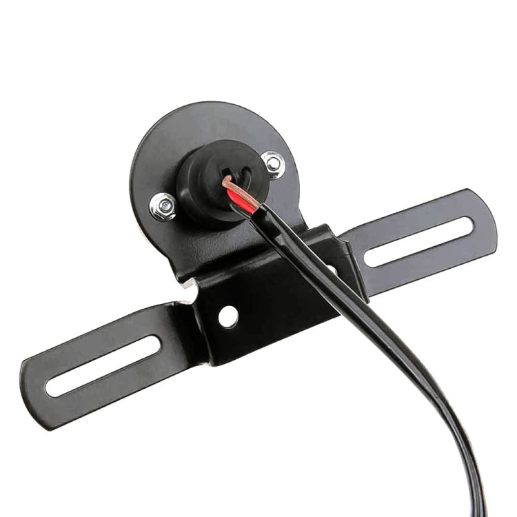 Luce freno rotonda retrò per moto 12V 35W con portatarga