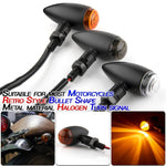 Indicatori di direzione in metallo per moto 12V KC805