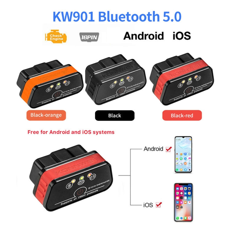 KONNWEI KW901 Scanner Diagnostico Auto Bluetooth 5.0