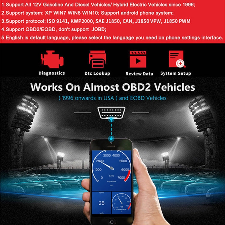 KONNWEI KW901 Scanner Diagnostico Auto Bluetooth 5.0
