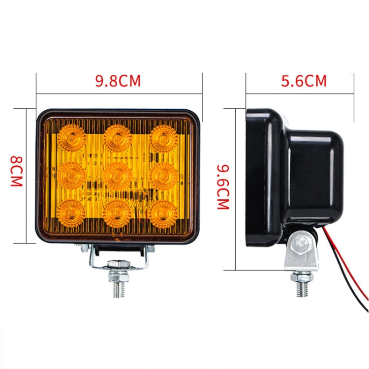 Spia stroboscopica impermeabile 3" 9 LED per auto e camion