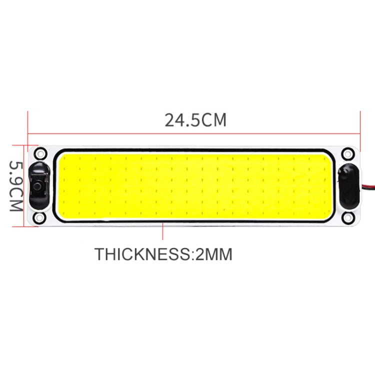 Lampada LED COB 108 perline 12-24V per auto e camper