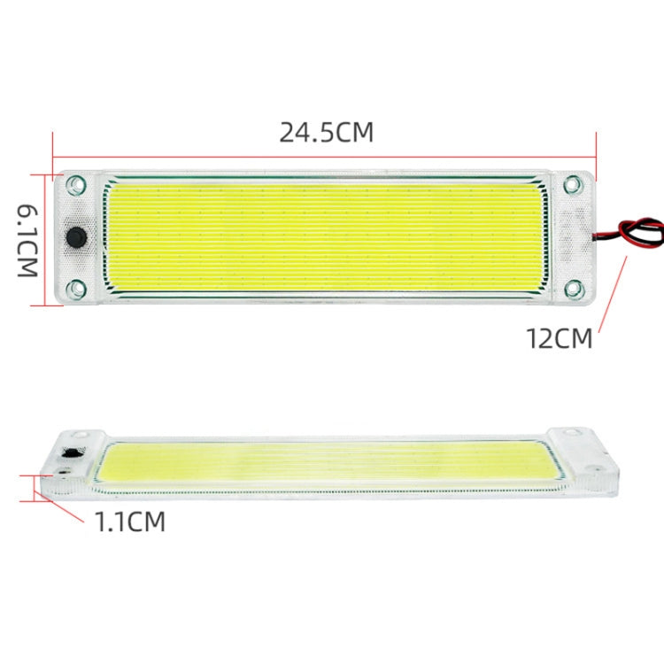 Lampada LED COB 108 perline 12W 12-24V per cabina auto