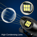 Luce retromarcia LED super luminosa per auto 12x10x4 cm