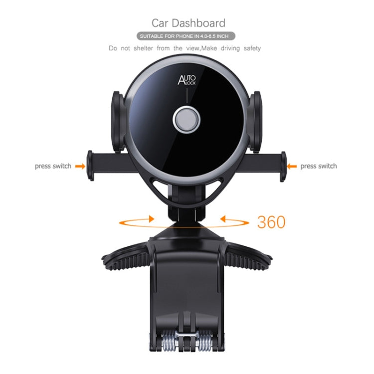 Porta cellulare auto multifunzione con targa e rotazione 360°