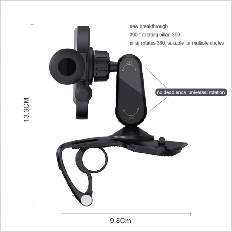 Porta cellulare auto multifunzione con targa e rotazione 360°