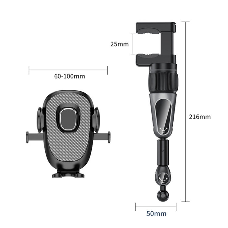 Supporto auto per cellulare clip grande girevole 360°