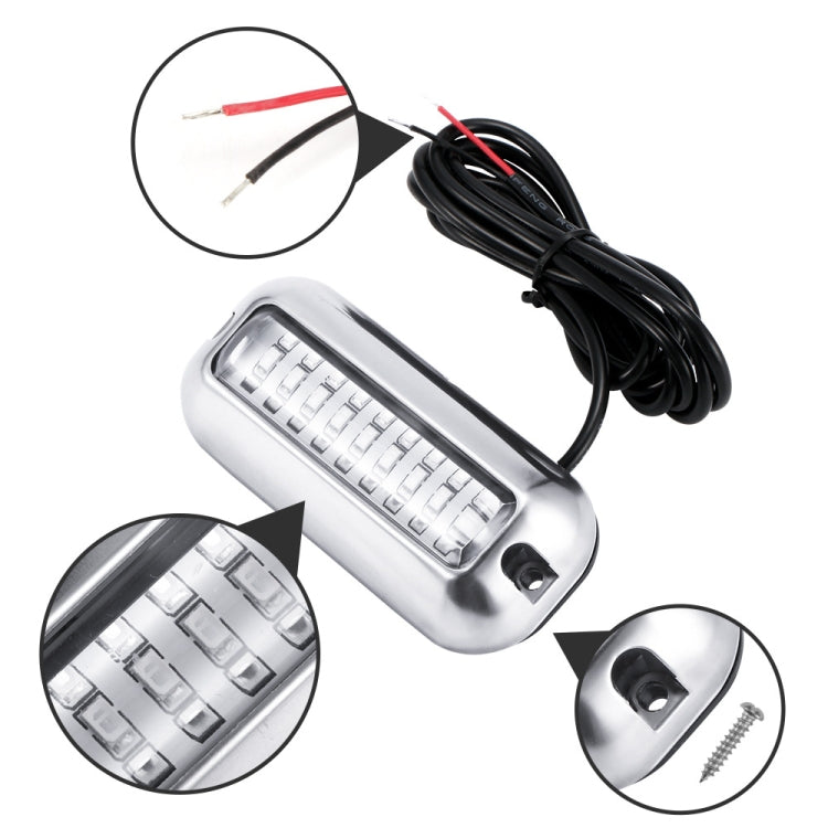Luce subacquea 27 LED 10-30V in acciaio inox per yacht