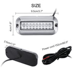 Luce subacquea 27 LED 10-30V in acciaio inox per yacht