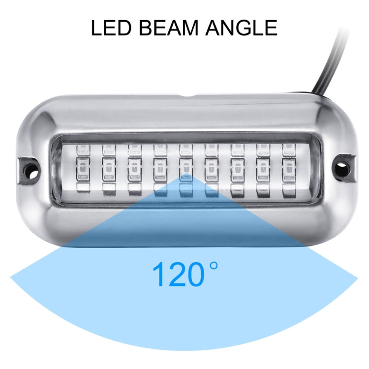Luce subacquea 27 LED 10-30V in acciaio inox per yacht