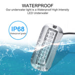 Luce subacquea 27 LED 10-30V in acciaio inox per yacht