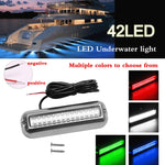 Luce subacquea 42 LED 10-30V in acciaio inox