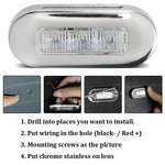 Luce subacquea in acciaio inox 3 pollici 12V per nave yacht