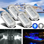 Luce subacquea in acciaio inox 3 pollici 12V per nave yacht