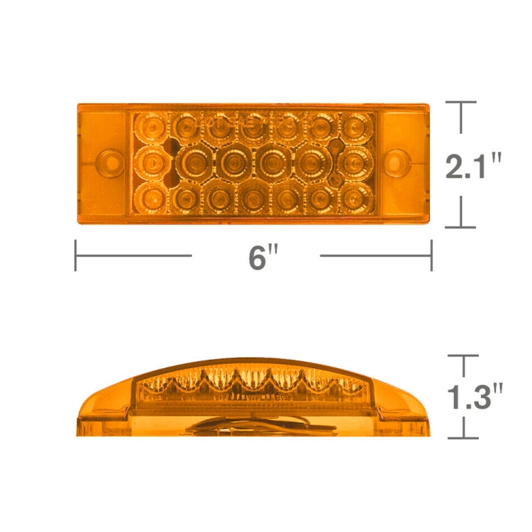 Fanale posteriore LED 21 luci DC12V-24V per auto