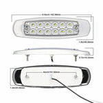 4 luci laterali LED 12-24V per camion con fissaggio bulloni