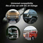 4 luci laterali LED 12-24V per camion con fissaggio bulloni