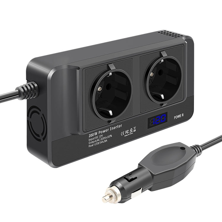 Convertitore DC 12V a AC 220V 200W con display digitale