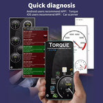 OBD2 Scanner Bluetooth 4.0 ELM327 per auto