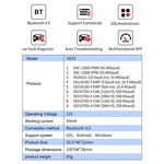 OBD2 Scanner Bluetooth 4.0 ELM327 per auto