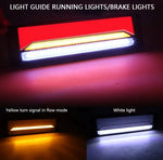 Set 2 luci LED per rimorchio camion 12-30V 33x18 cm