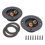 Set 2 in 1 connettori jack altoparlanti auto oro placcato