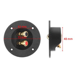 Set 2 in 1 connettori jack altoparlanti auto oro placcato