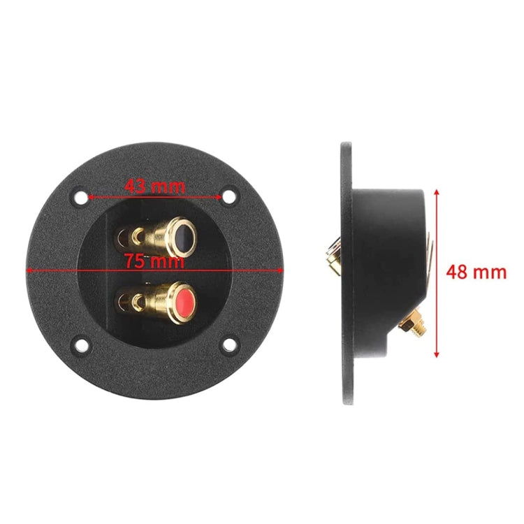 Set 2 in 1 connettori jack altoparlanti auto oro placcato