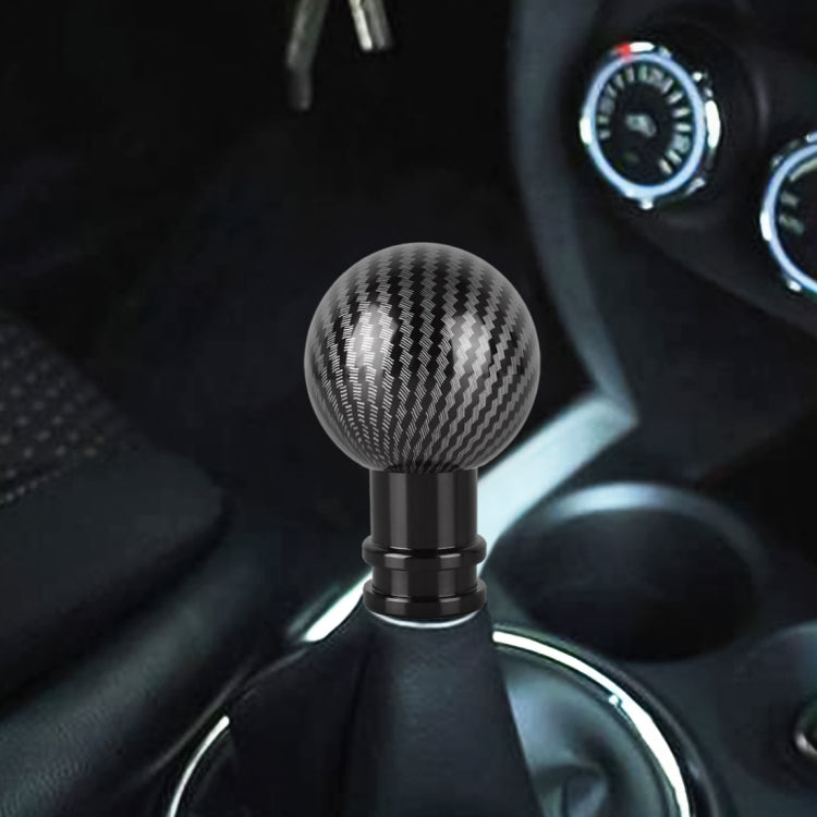 Pomello cambio auto metallo fibra di carbonio universale