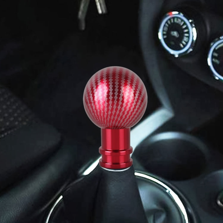 Pomello cambio auto metallo fibra di carbonio universale