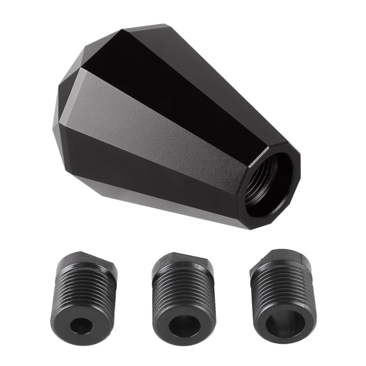 Pomello cambio auto metallo forma diamante universale