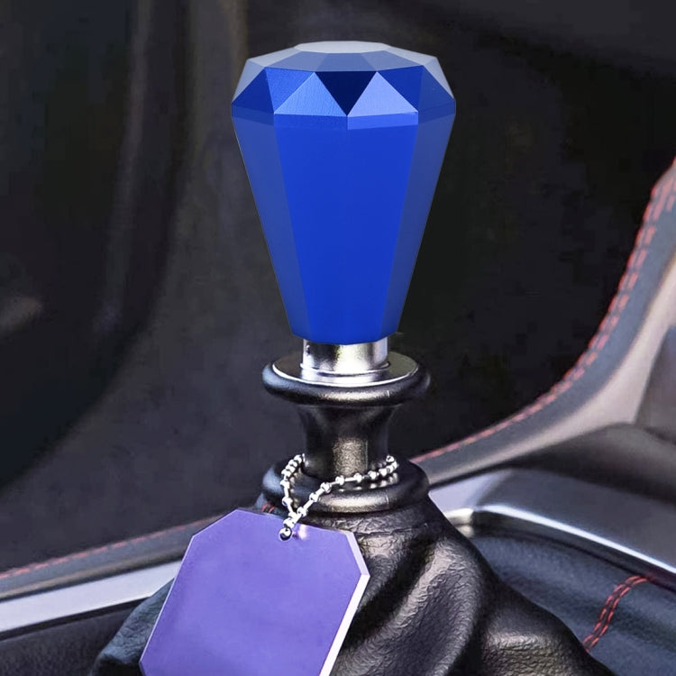 Pomello cambio auto metallo forma diamante universale