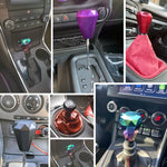 Pomello cambio auto metallo forma diamante universale