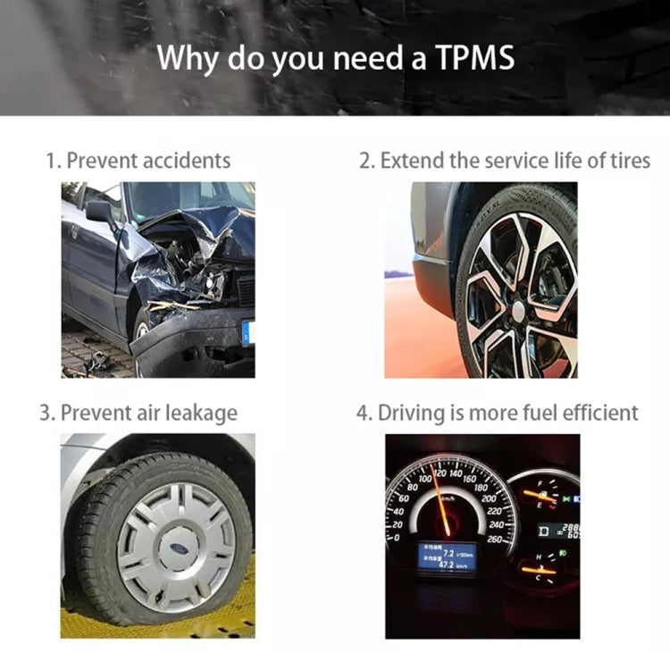 Sistema monitoraggio pressione pneumatici USB TPMS per Android