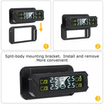 Sistema monitoraggio pressione pneumatici auto solare TPMS