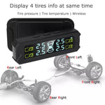 Sistema monitoraggio pressione pneumatici auto solare TPMS