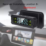 Sistema monitoraggio pressione pneumatici auto solare TPMS