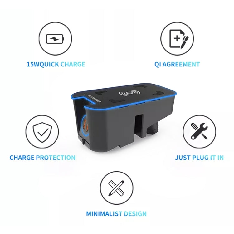 Caricabatterie wireless da auto 15W per Volvo XC60 XC90