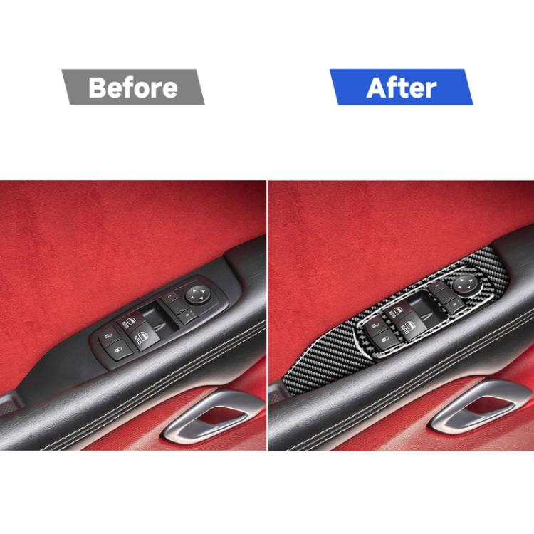 Set adesivi fibra di carbonio per alzacristalli Dodge Challenger