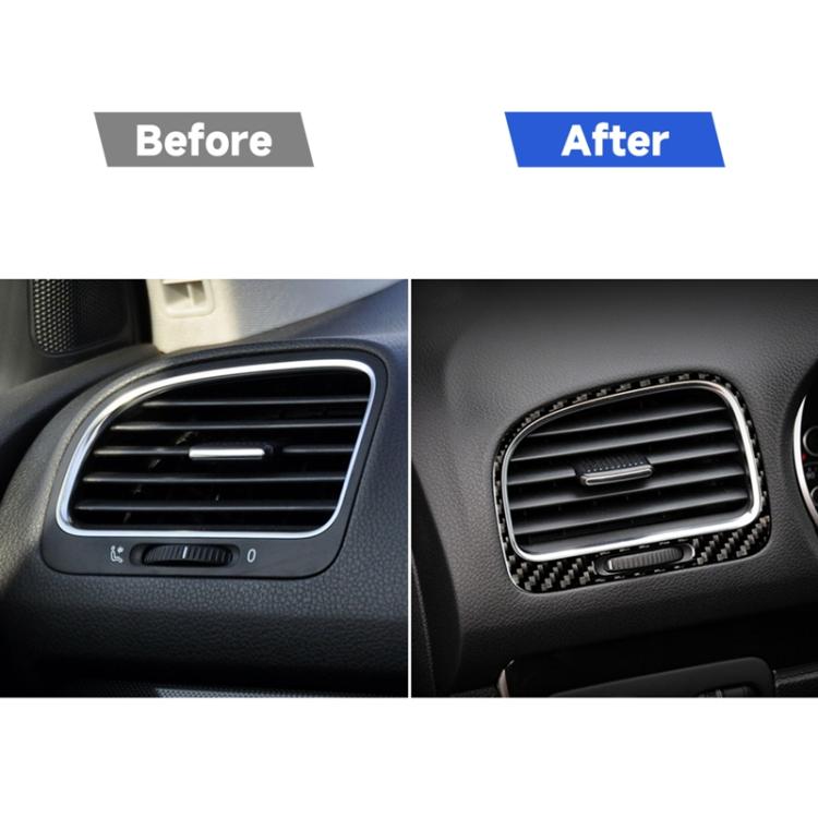 Adesivo presa d'aria in fibra di carbonio per Volkswagen Golf 6