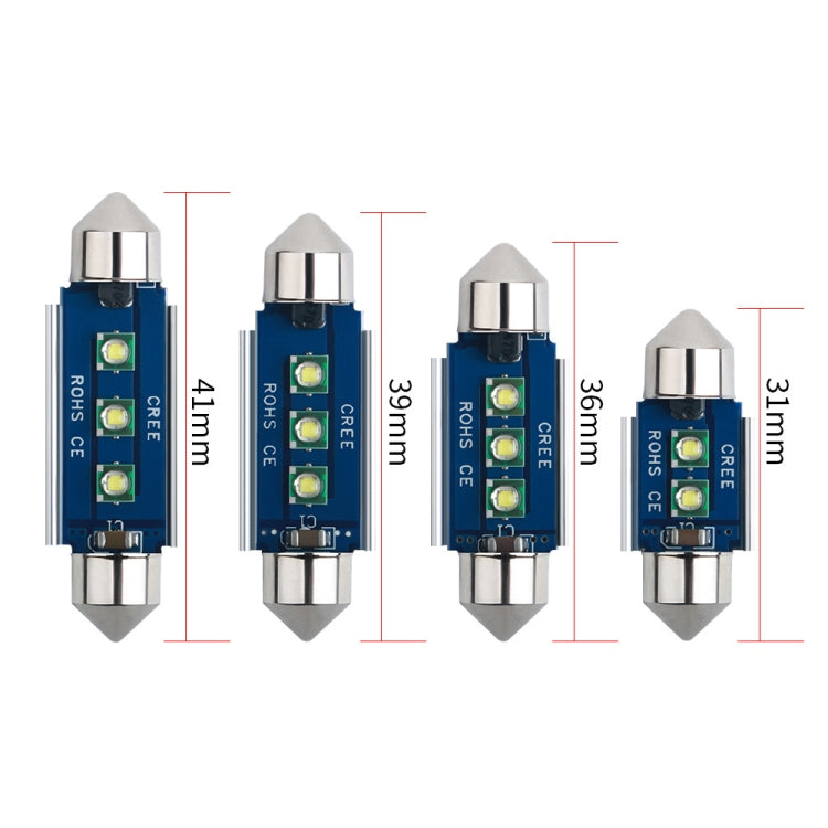 Lampada LED 36mm 12V 300LM per interno auto
