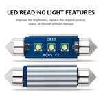 Lampada LED 36mm 12V 300LM per interno auto